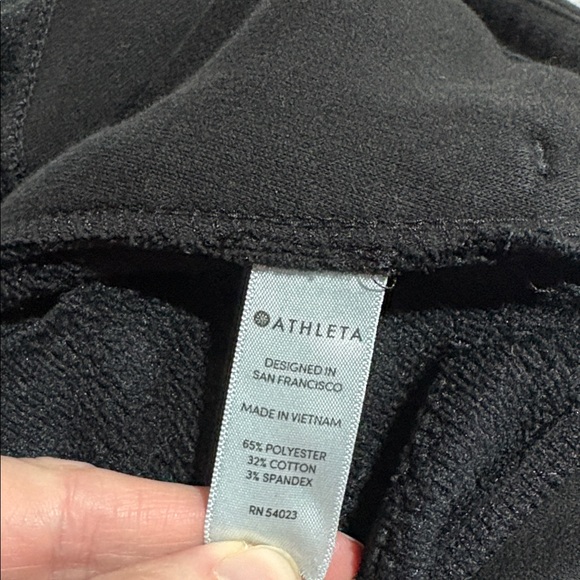 Athleta Cozy Karma Asym Black Pullover sz XS - Picture 7 of 8